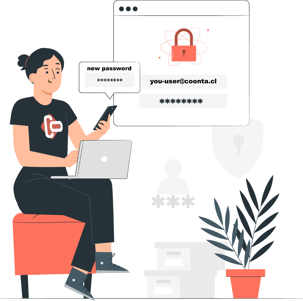 Coonta - cambio de password
